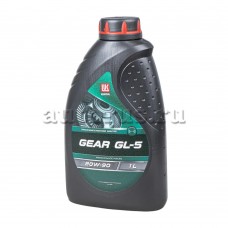 Масло Лукойл трансмисионное 80W90 GL-5 Gear минеральное 1л 3590990 О2