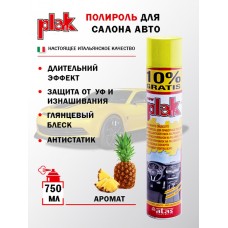 Полироль панели Ананас аэрозоль глянец 750мл Plak